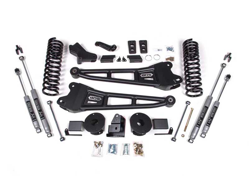 BDS Suspension BDS1773H 4" Lift Kit w/ Radius Arm 2014-2018 Ram 2500 w/Air Ride 4WD Diesel
