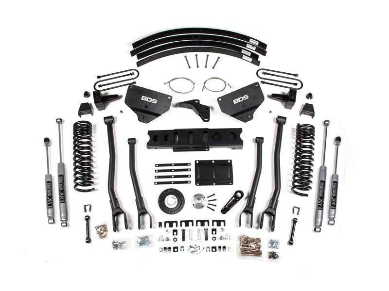 BDS Suspension BDS1791H 8" Lift Kit w/ 4-Link 2013-2018 Ram 3500 4WD Diesel