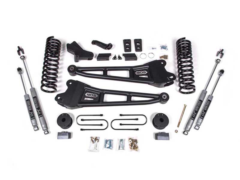 BDS Suspension BDS1792FS 4" Lift Kit w/ Radius Arm 2013-2018 Ram 3500 w/Air Ride 4WD Diesel