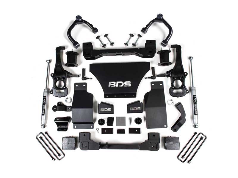 BDS Suspension BDS1801FSR 6" Lift Kit 2019-2024 Silverado/Sierra 1500 4WD Gas
