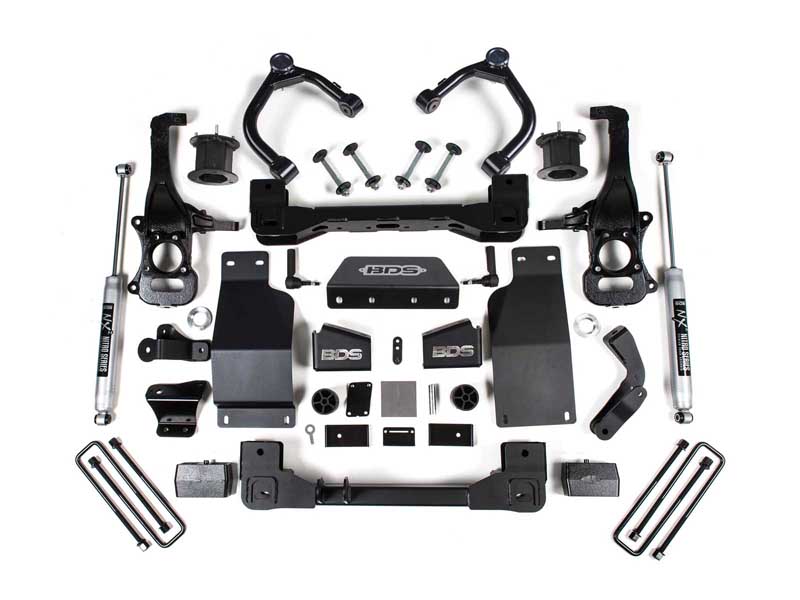 BDS Suspension BDS1802H 4" Lift Kit 2019-2024 Silverado/Sierra 1500 4WD Diesel