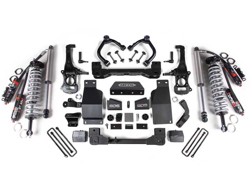 BDS Suspension BDS1803FPE 6" Lift Kit FOX 2.5 Coil-Over 2019-2024 Silverado/Sierra 1500 4WD