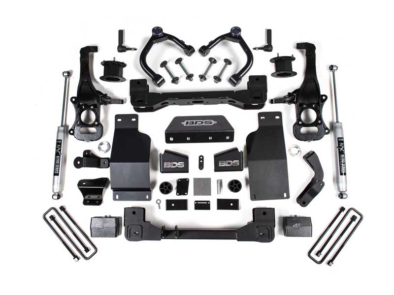 BDS Suspension BDS1807H 4" Lift Kit 2020-2024 GM Trail Boss/AT4 1500 4WD Diesel NX2 Nitro