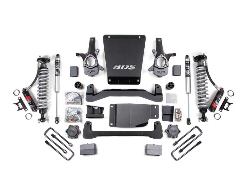 BDS Suspension BDS184PSS 4" Lift Kit FOX 2.0 5" Coil-Over 2007-2013 Silverado/Sierra 1500 4WD