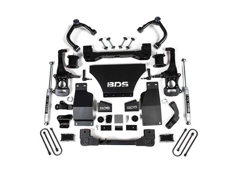 BDS Suspension BDS1851H 25-Up Silverado/Sierra 1500 4WD 4" Suspension Lift Kit V8 Gas