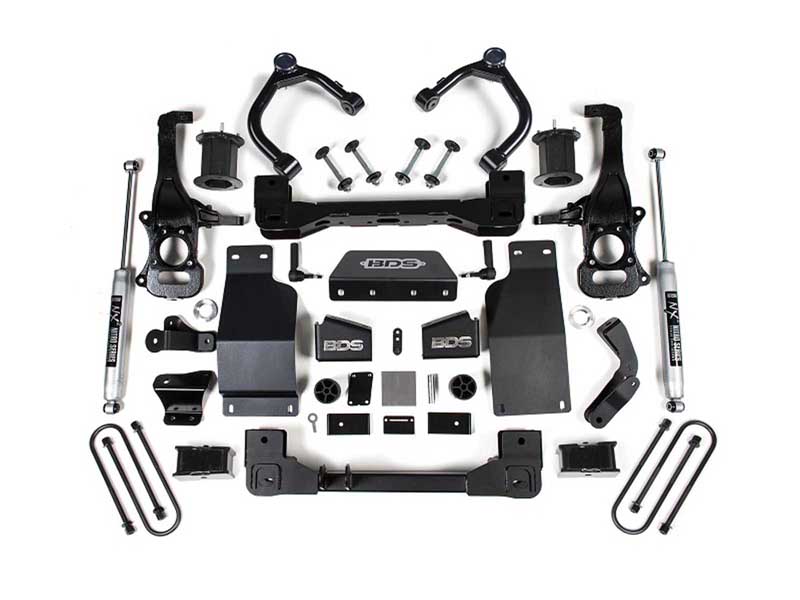 BDS Suspension BDS1853FS 25-Up Silverado/Sierra 1500 4WD 4" Suspension Lift Kit 3.0 Diesel