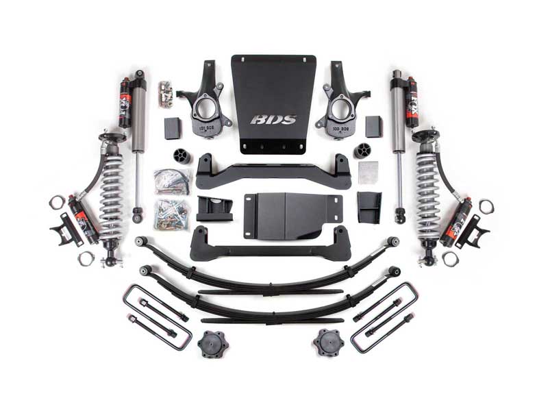 BDS Suspension BDS186PES 4" Lift Kit FOX 2.5 Coil-Over 2007-2013 Silverado/Sierra 1500 4WD