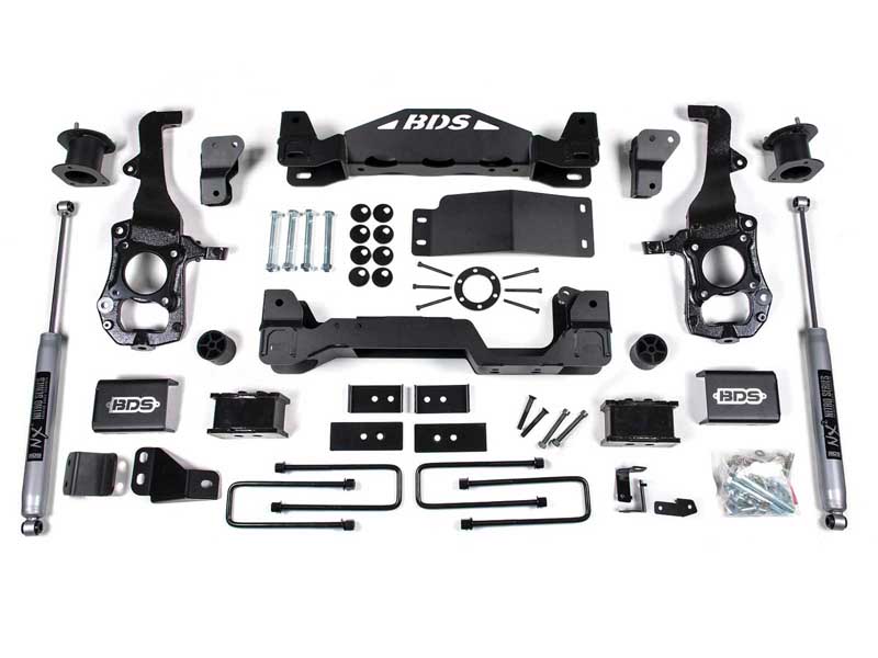 BDS Suspension BDS1900H 6" Lift Kit 2021-2024 Ford F150 4WD 4" Block NX2 Nitro Shocks