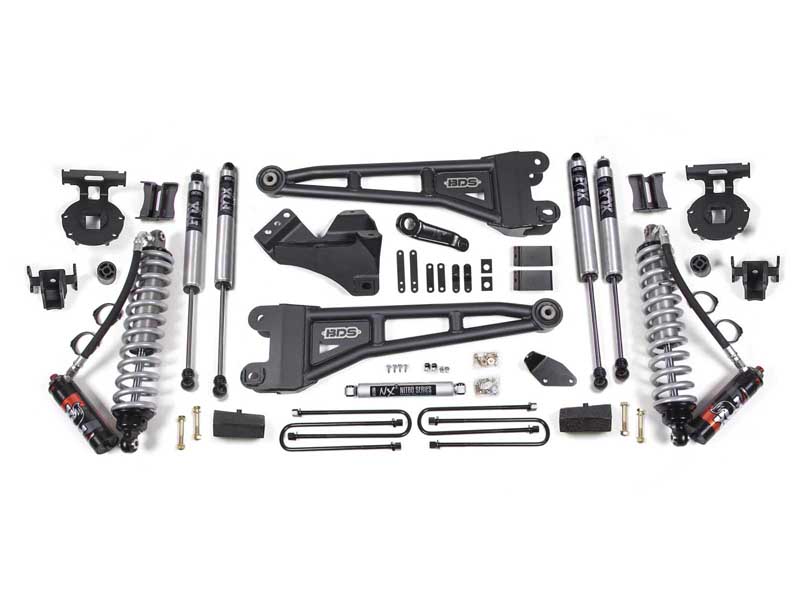 BDS Suspension BDS1931FPE 4" Lift Kit w/Radius Arm FOX 2.5 Coil-Over 2005-2007 F250/F350 4WD