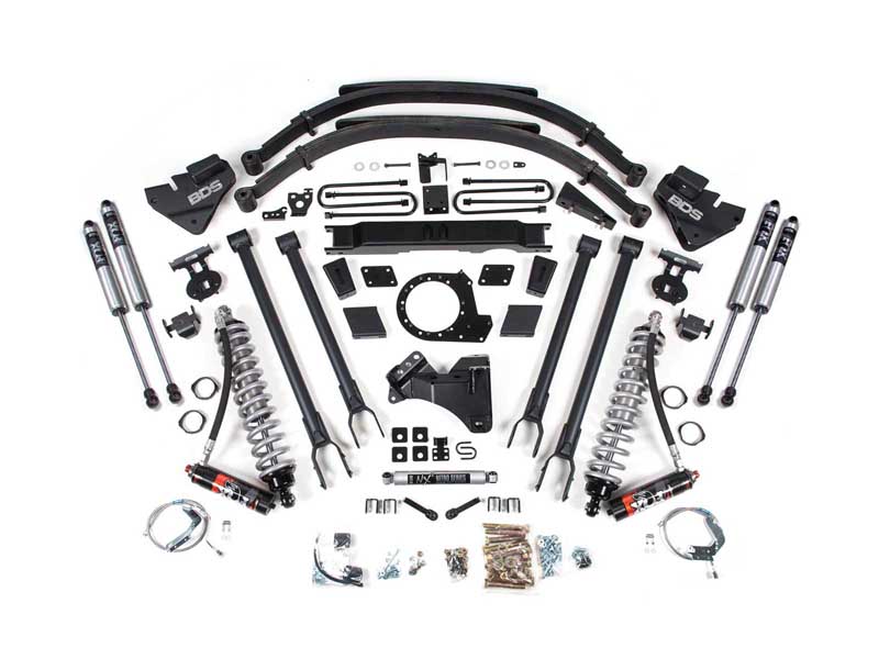 BDS Suspension BDS1959FPE 9" Inch Lift Kit w/4-Link FOX 2.5 Coil-Over 2020-2022 F250/F350 4WD Diesel