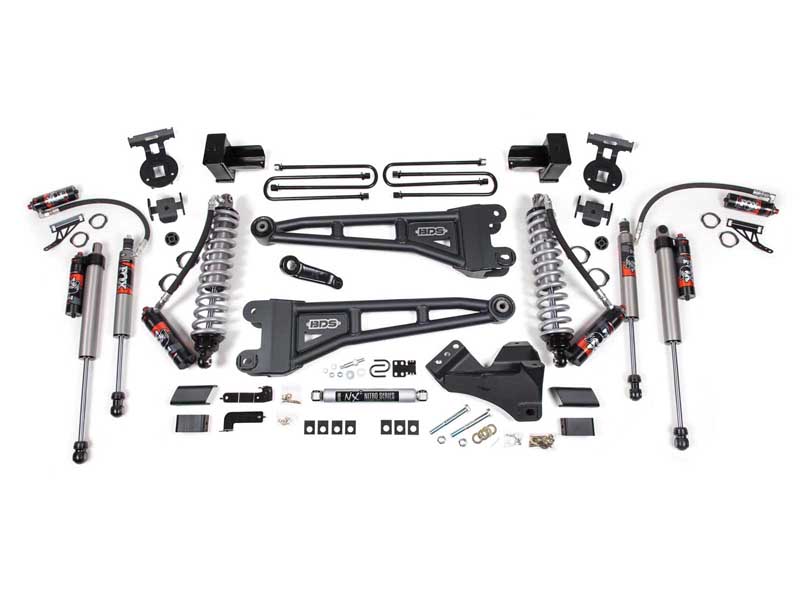 BDS Suspension BDS1967FPE 4" Lift Kit w/Radius Arm FOX 2.5 Coil-Over 2017-2019 F250/F350 4WD Diesel