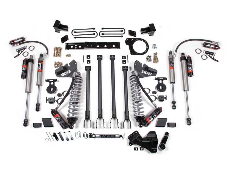 BDS Suspension BDS1979FPE 6" Lift Kit w/4-Link FOX 2.5 Coil-Over 2017-2019 F250/F350 4WD Diesel