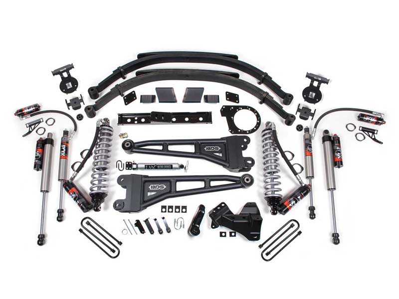 BDS Suspension BDS1981FPE 7" Lift Kit w/Radius Arm FOX 2.5 Coil-Over 2020-2022 F250/F350 4WD Diesel
