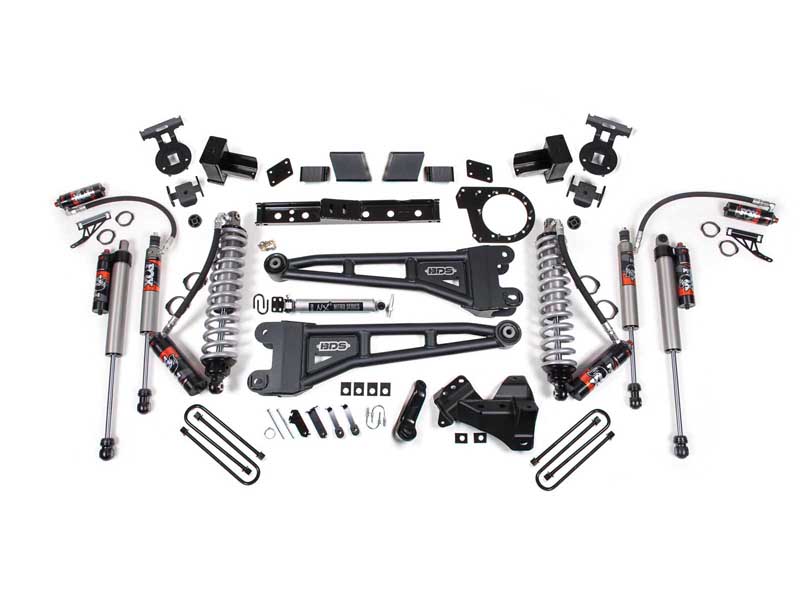 BDS Suspension BDS1984FPE 6" Lift Kit w/Radius Arm FOX 2.5 Coil-Over 2017-2019 F250/F350 4WD Diesel