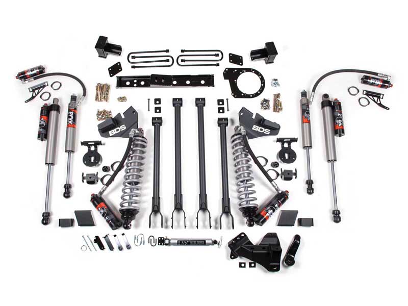 BDS Suspension BDS1987FPE 6" Lift Kit w/4-Link FOX 2.5 Coil-Over 2020-2022 F350 4WD DRW Diesel