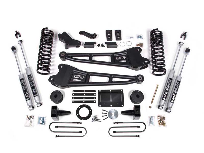 BDS Suspension BDS2107FS 5.5" Lift Kit w/ Radius Arm 2013-2018 Ram 3500 w/Air Ride 4WD Gas