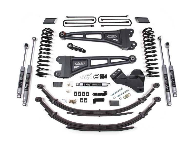 BDS Suspension BDS2220FPE 4" Lift Kit w/ Radius Arm 2017-2019 Ford F250/F350 4WD Diesel