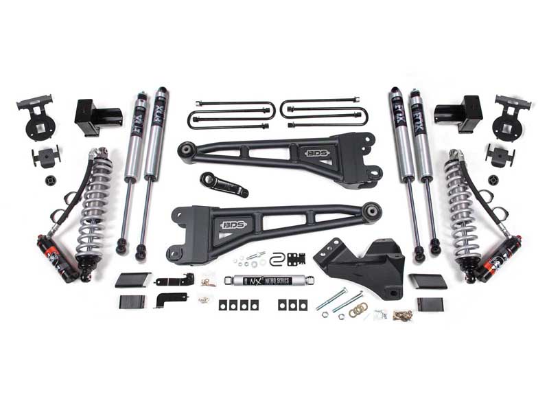 BDS Suspension BDS2244FPE 5" Lift Kit w/Radius Arm FOX 2.5 Coil-Over 2023-2024 F250/F350 4WD Diesel