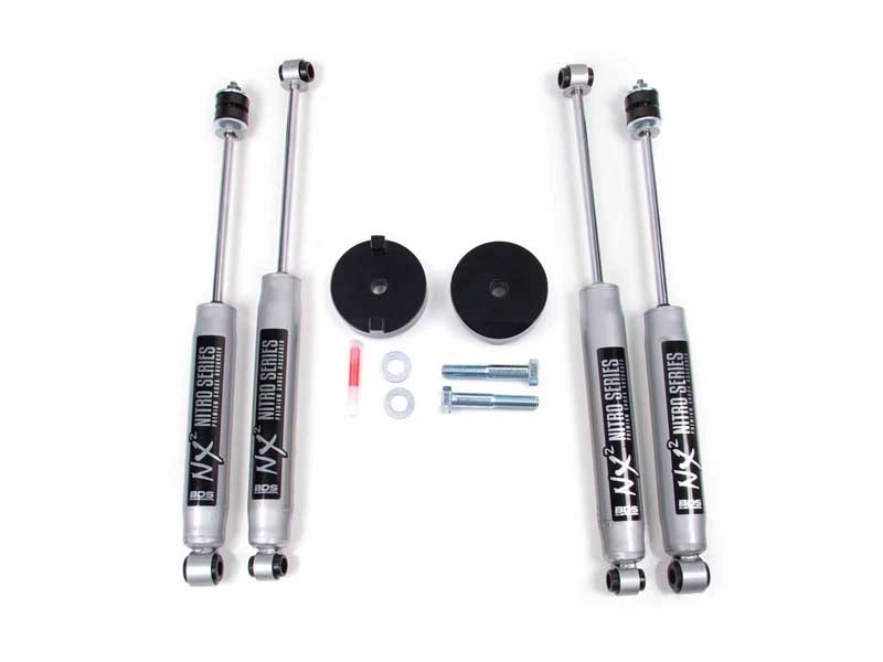 BDS Suspension BDS326H 2" Leveling Kit Coil Spacer 2005-2016 F250/F350 4WD With NX2 Nitro Shocks