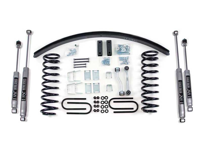 BDS Suspension BDS433H 3" Lift Kit 1984-2001 Jeep Cherokee XJ Dana 35 Leaf Springs NX2 Nitro