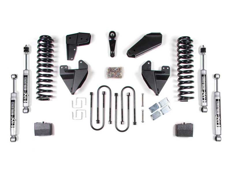 BDS Suspension BDS507H 6" Lift Kit 1980-1996 Ford F100/F150 4WD 4" Block Kit NX2 Nitro