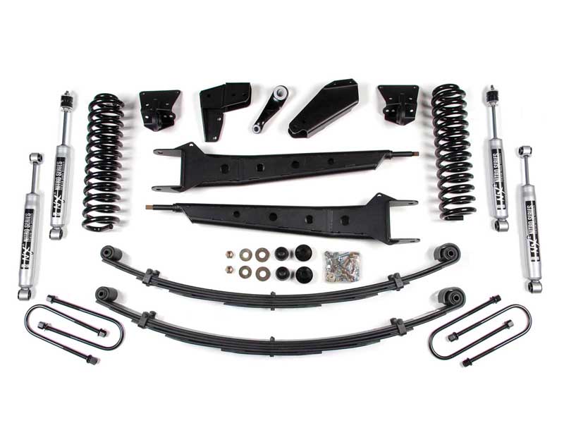 BDS Suspension BDS512H 6" Lift Kit w/Radius Arm 1980-1996 F100/F150 4WD 6" Leaf Springs NX2 Nitro