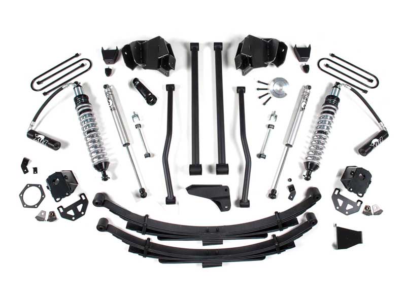 BDS Suspension BDS632F 8" Lift Kit 09-13 Ram Coil Over Long Arm w/4" Axle Rear Block Kit Diesel