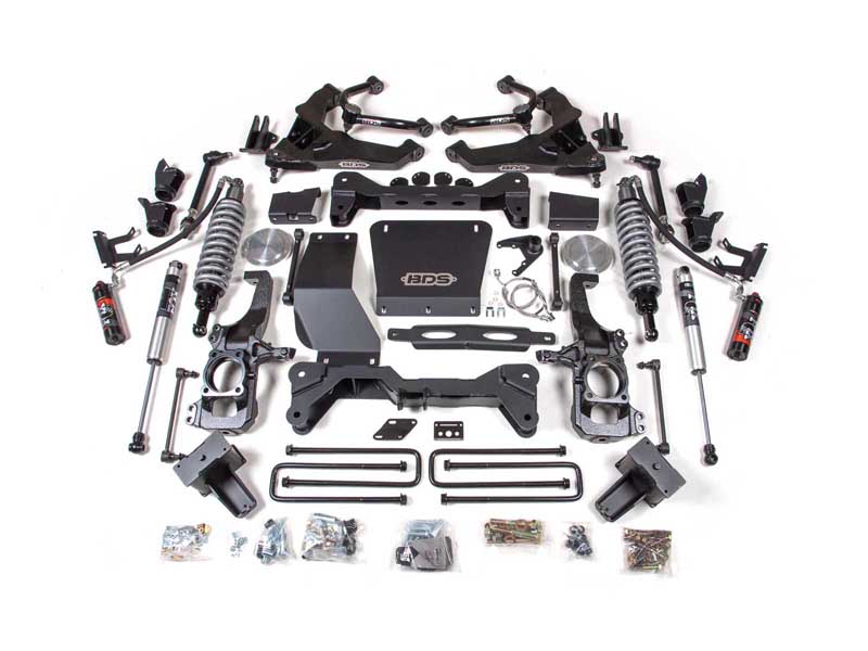 BDS Suspension BDS793FPE 6.5" Lift Kit FOX 2.5 Coil-Over 2020-2024 Silverado/Sierra 2500/3500 Diesel