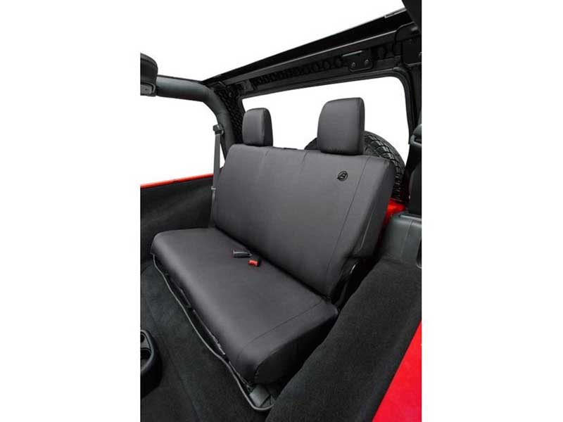 Bestop 29282-35 Seat Covers For 2007-2018 Wrangler JK 2-Dr Rear Premium Vinyl Fabric Black Diamond