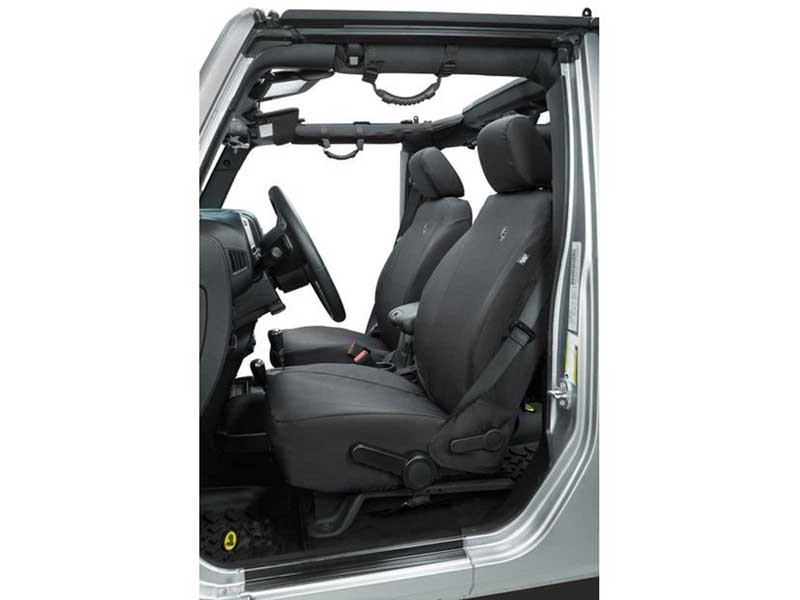 Bestop 29283-35 Seat Covers For 2013-2018 Wrangler JK 4-Dr Front Premium Vinyl Fabric Black Diamond