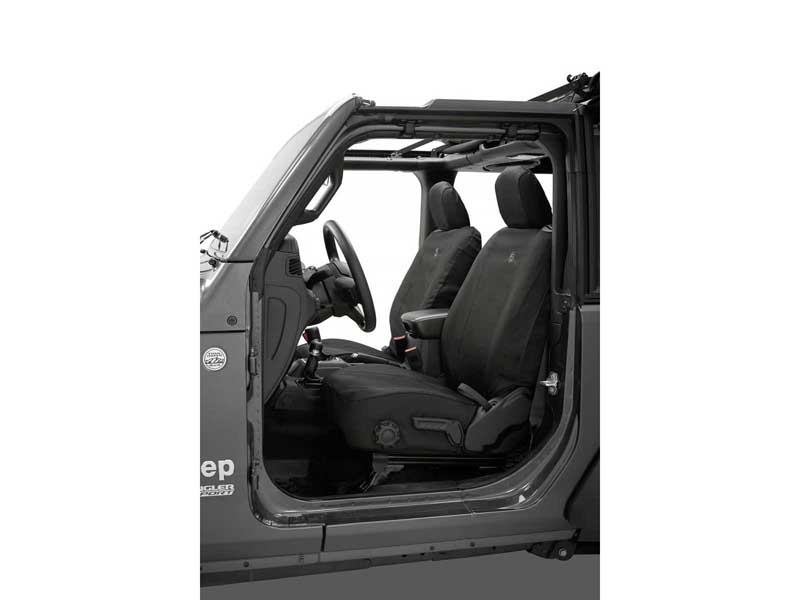 Bestop 29293-35 Seat Covers Jeep '18-26 Wrangler JL 2-Door Front Black Diamond