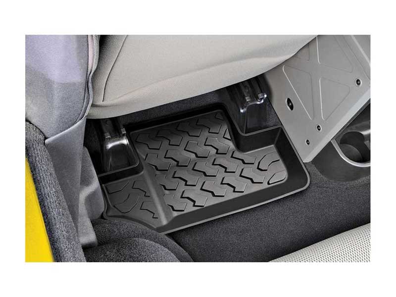 Bestop 51502-01 Jeep Wrangler Floor Mats Rear For Jeep 2007-2010 Wrangler JK Black Pair