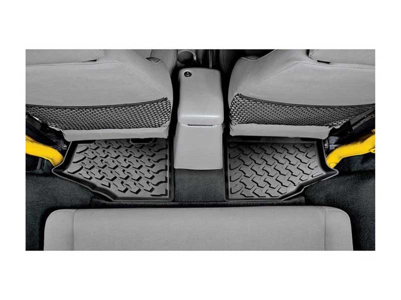Bestop 51510-01 Jeep Wrangler Floor Mats Rear For Jeep 1997-2006 Wrangler TJ Black Pair