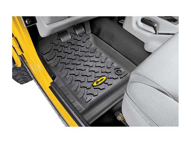 Bestop 51511-01 Jeep Floor Mats Front For Jeep 1976-1986 CJ7 Black Pair