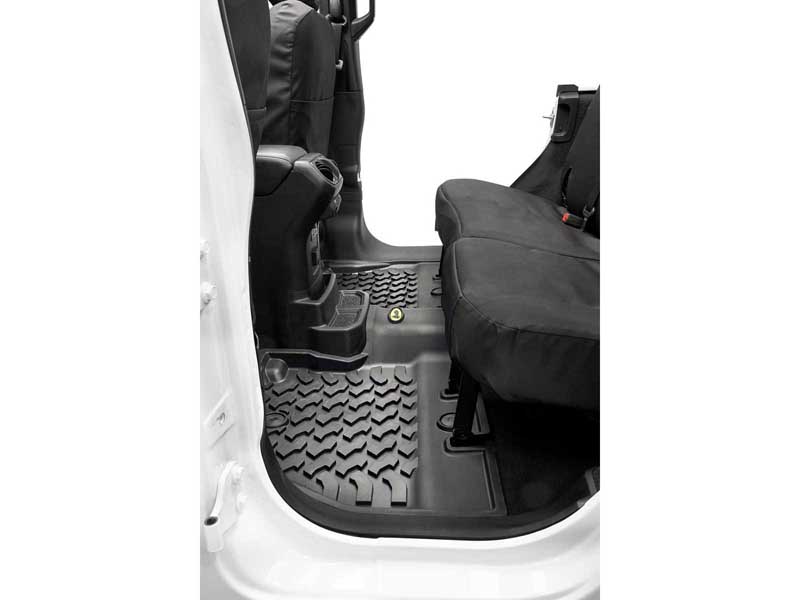Bestop 51515-01 Floor Mats Jeep '18-26 Wrangler JL 4-Door Exc. 4XE Rear Black