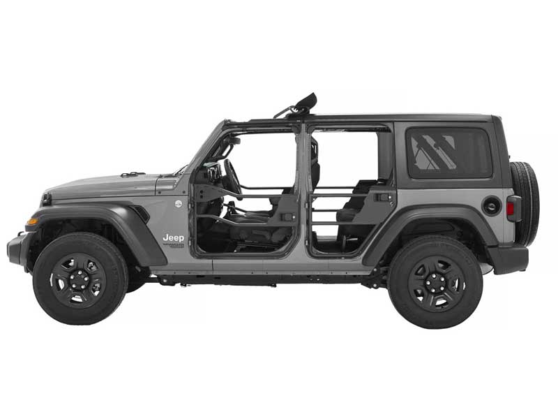 Bestop 51741-01 Element Doors Jeep '20-26 Gladiator '18-26 Wrangler JL 4-Door Rear Matte Black