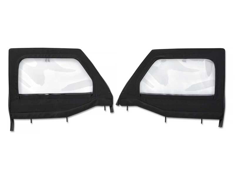 Bestop 51742-17 Element Upper Doors Jeep '20-26 Gladiator '18-26 Wrangler JL Front Black Twill