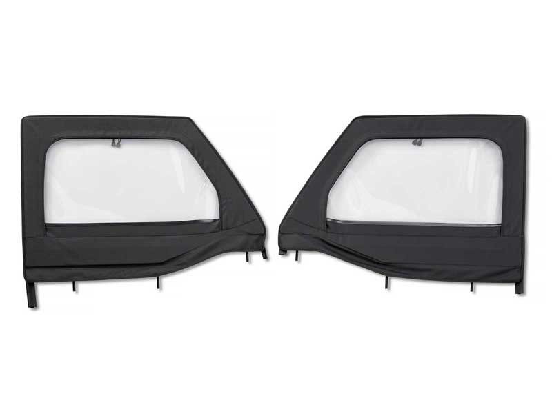 Bestop 51742-35 Element Upper Doors Jeep '20-26 Gladiator '18-26 Wrangler JL Front Black Diamond
