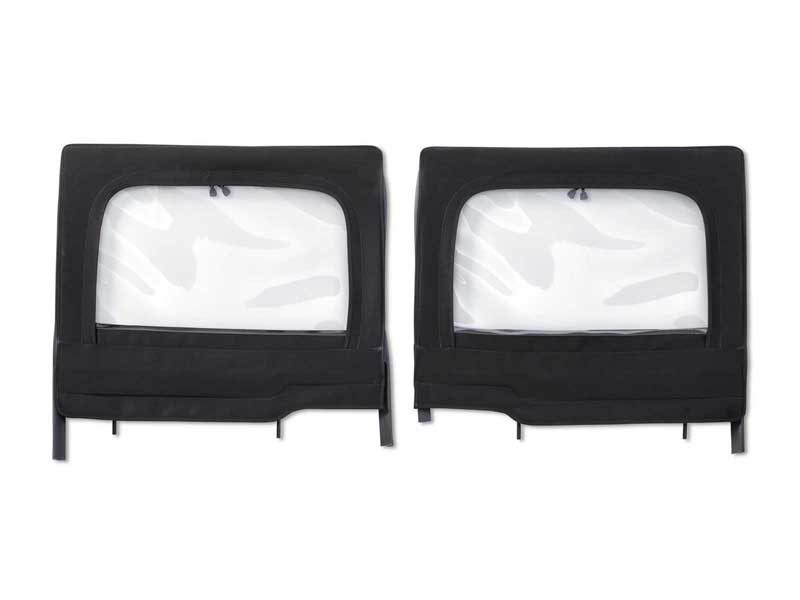Bestop 51743-17 Element Upper Doors Jeep '20-26 Gladiator '18-26 Wrangler JL 4-Door Rear Black Twill