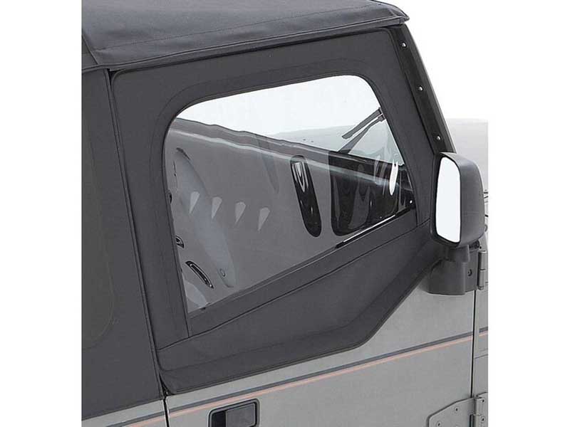 Bestop 51782-15 Square Upper Half-Doors Rear Corner 1988-1995 Wrangler YJ Fits OE or Replace-A-Top