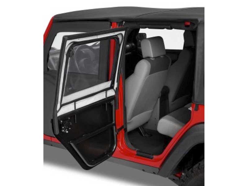 Bestop 51806-35 HighRock 4x4 Element Upper Fabric Half-Doors For 2007-2018 Wrangler JK Rear Pair