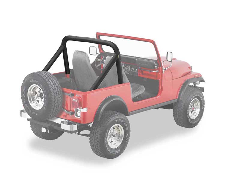 Bestop 80007-01 Jeep Sport Bar Covers For Jeep 1980-1983 CJ5 Black Crush