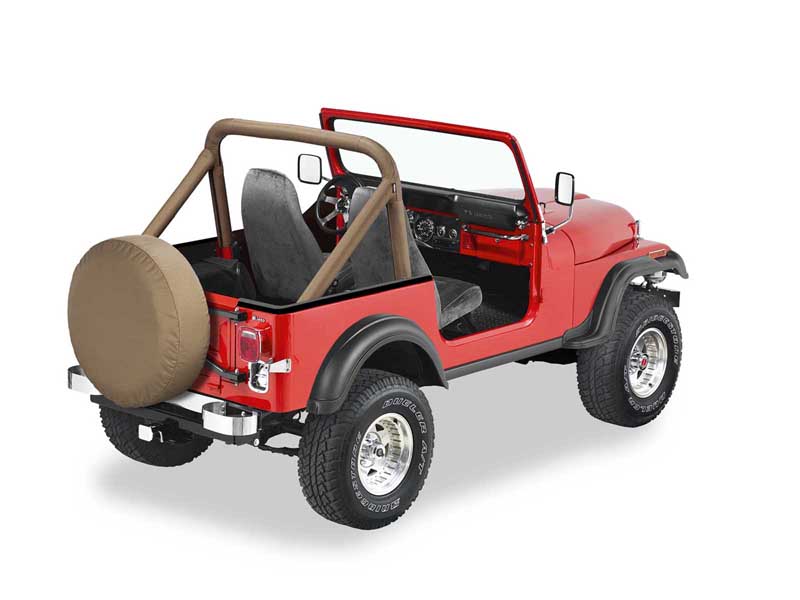 Bestop 80007-04 Jeep Sport Bar Covers For Jeep 1980-1983 CJ5 Tan