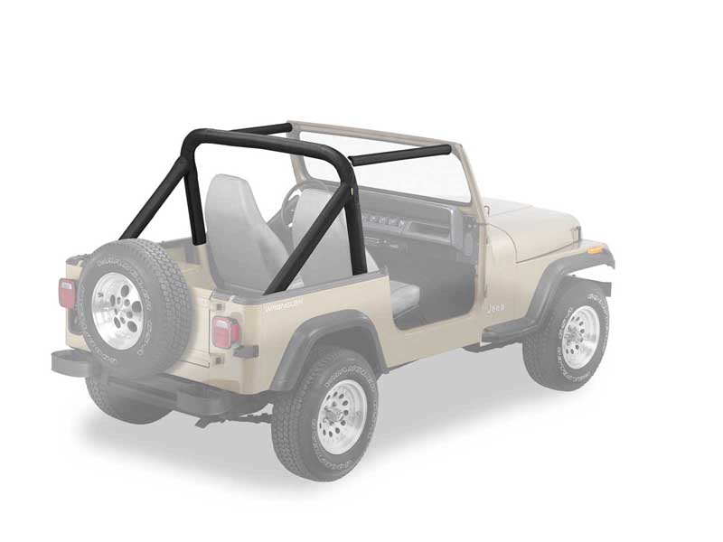 Bestop 80008-15 Jeep Sport Bar Covers For Jeep 1987-1990 Wrangler YJ Black Denim