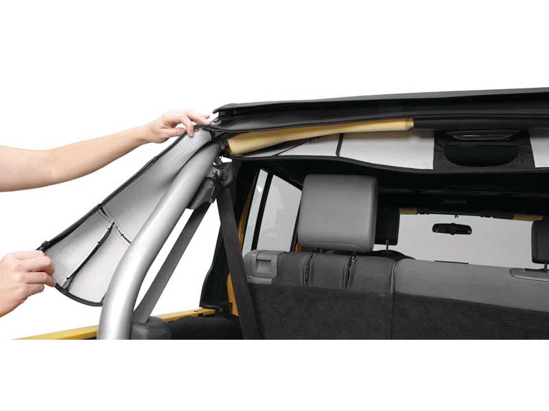 Bestop 80025-35 Jeep Sport Bar Covers For Jeep 2007-2018 Wrangler JK 4 Door Black Diamond