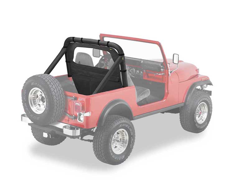 Bestop 80028-01 Standard Windjammer For Jeep 2007-2018 Wrangler JK 2 Door Black Crush