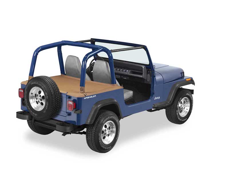 Bestop 90008-37 Cargo Deck Covers For 1992-1995 Wrangler YJ OE Hardtop Removed W/ Belt Rail Channels