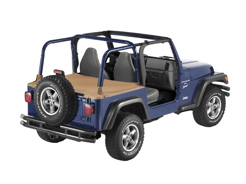 Bestop 90020-37 Cargo Deck Covers For 1997-2002 Wrangler TJ OE Hardtop Removed No Channels Spice