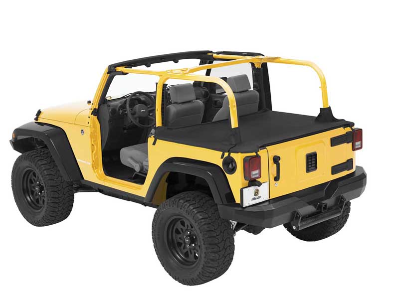 Bestop 90031-35 Cargo Deck Covers For 2007-2018 Wrangler JK 4-Dr OE Soft top Removed No Channels