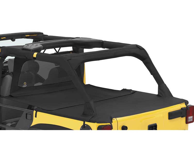 Bestop 90034-35 Cargo Deck Covers For 2007-2018 Wrangler JK 4-Dr Supertop Bows Fold Down No Channels
